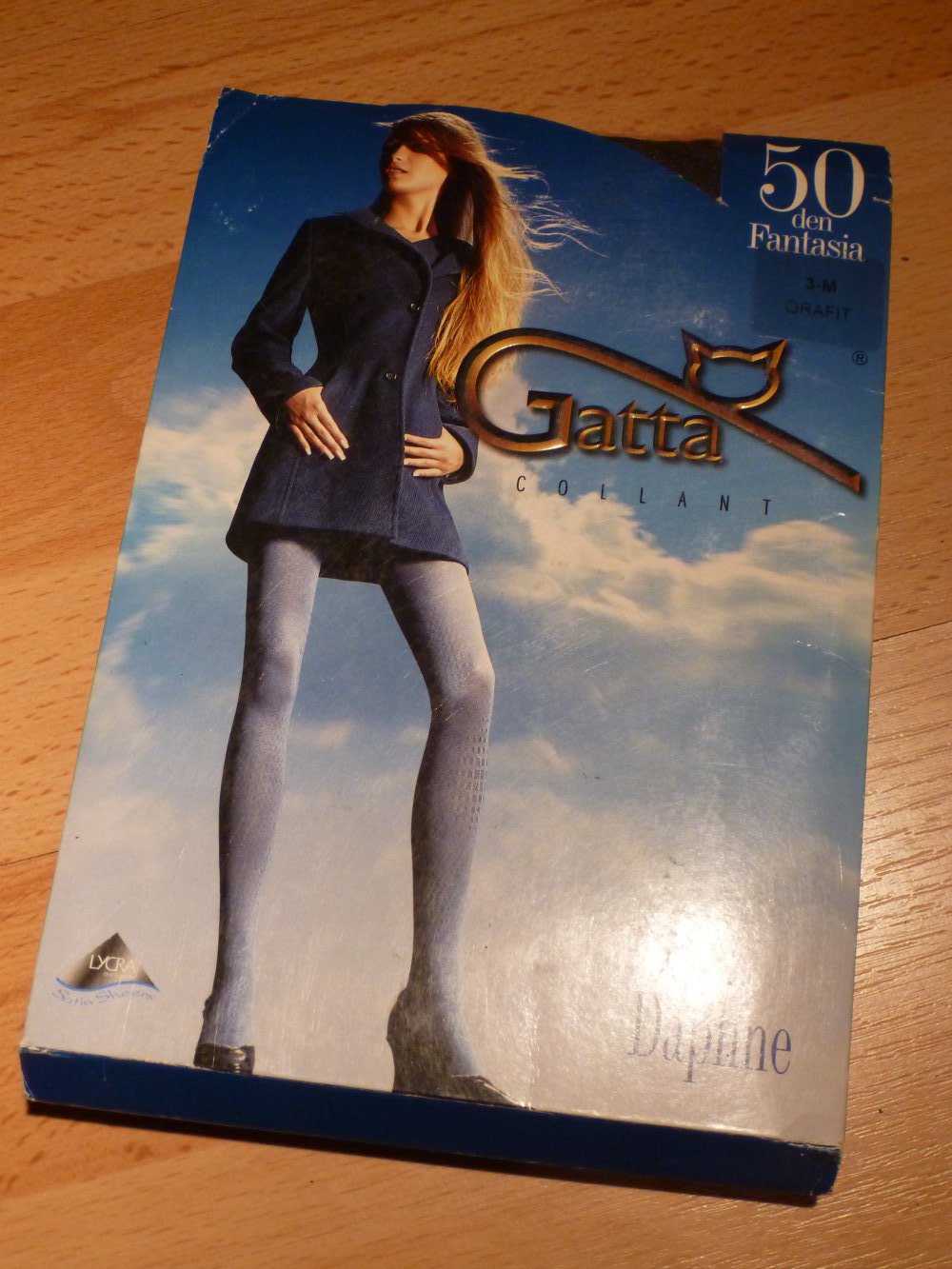 Feinstrumpfhose grau gemustert Gr. 38/M, neu