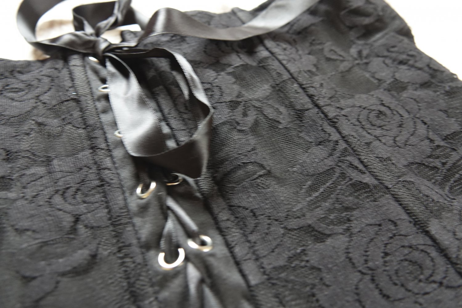 Schwarze sexy Korsage