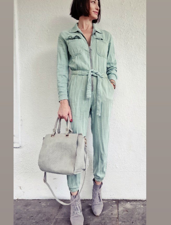 Jumpsuit Overall onepiece mint streetstyle Streetwear bershka denim