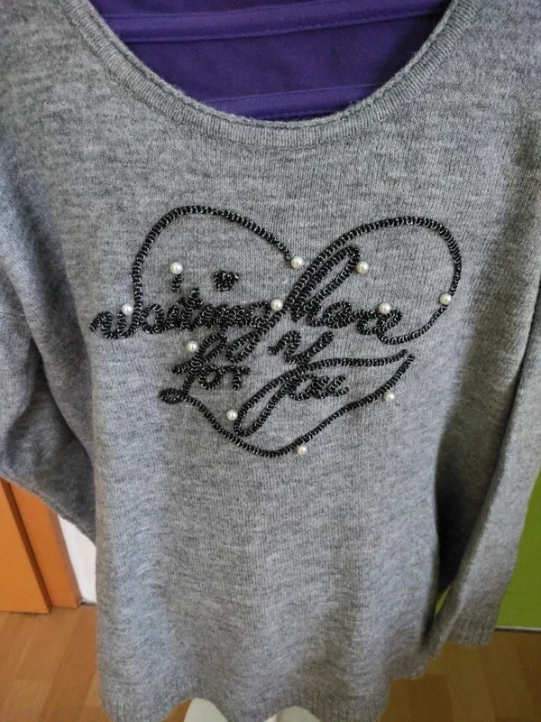 grauer Pullover Gr.46