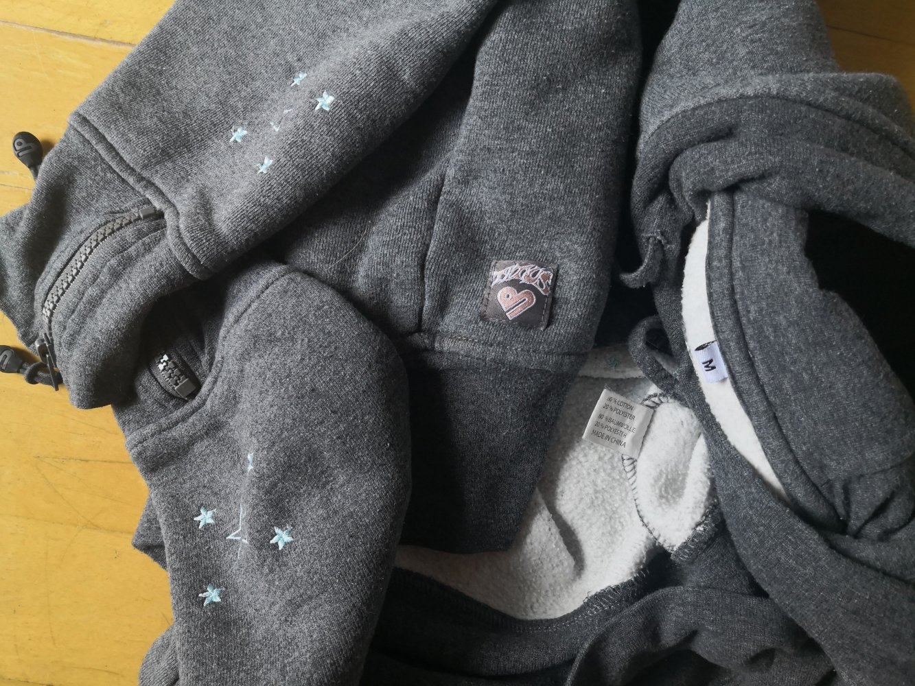 Hoodie / Kapuzen-Pulli von Titus, Gr. S/M, dunkelgrau