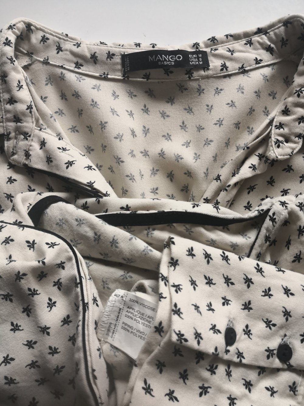 beige Bluse von Mango, Gr. M 