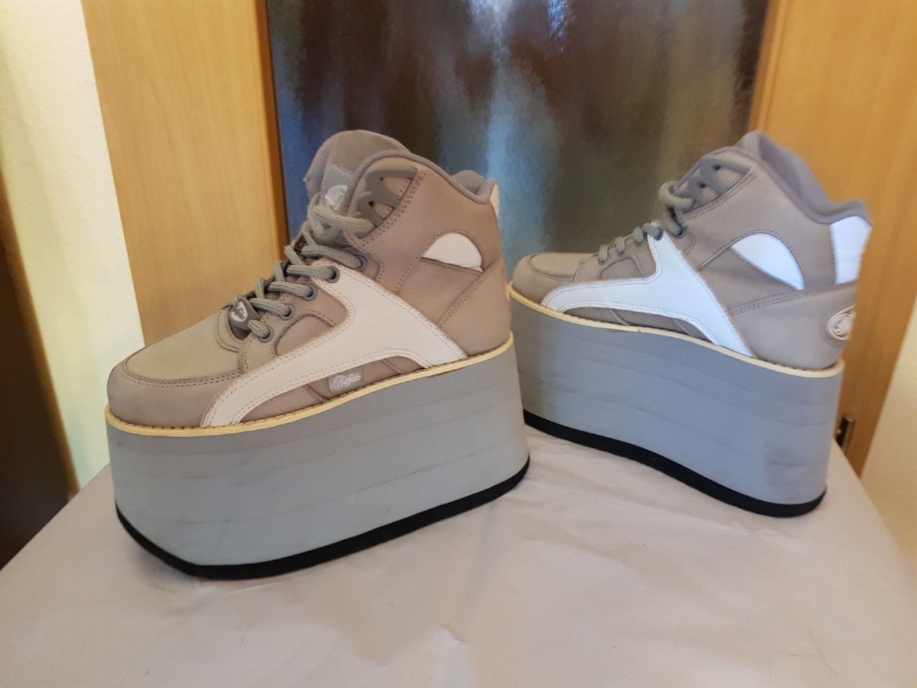 Buffalo Plateau Boots Wildleder, Tower 10 cm,Gr. 38