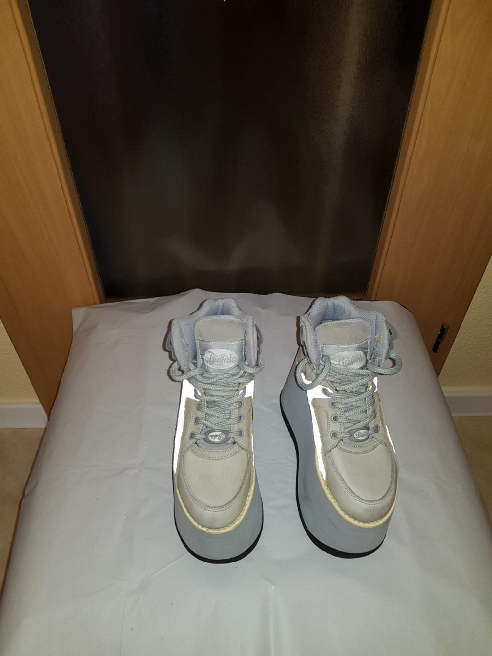 Buffalo Plateau Boots Wildleder, Tower 10 cm,Gr. 38