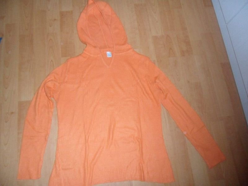 Kapuzenpulli in Orange Gr. 36