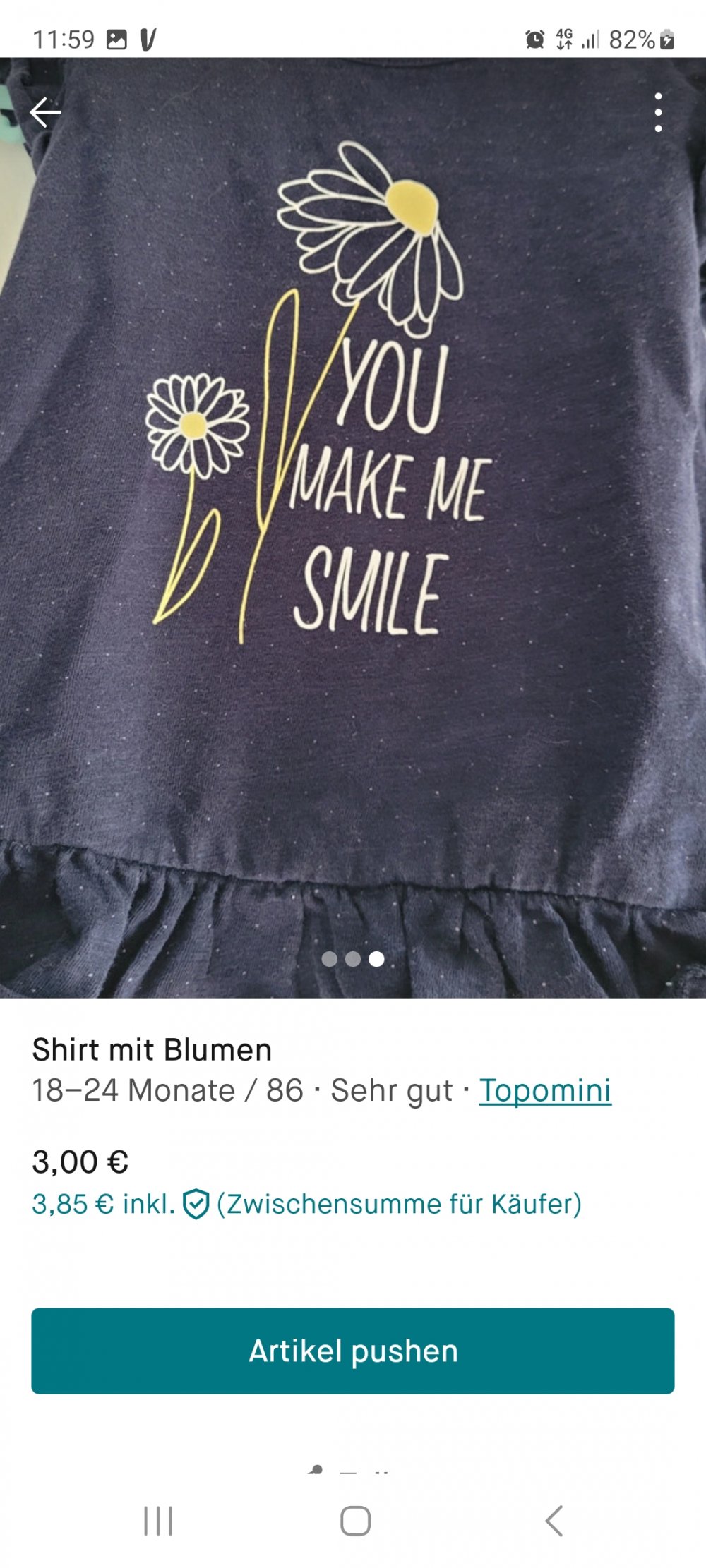 Shirt mit Blume 