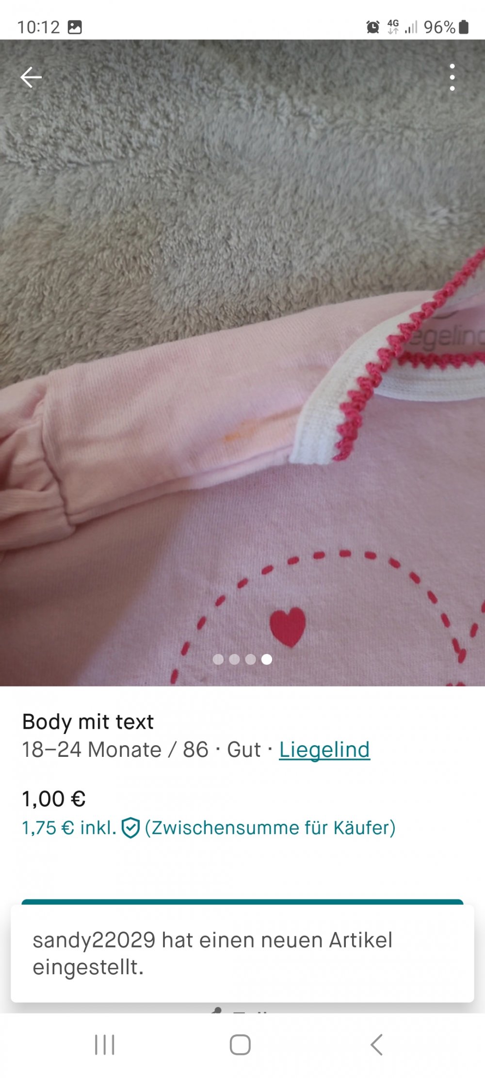 Body mit text