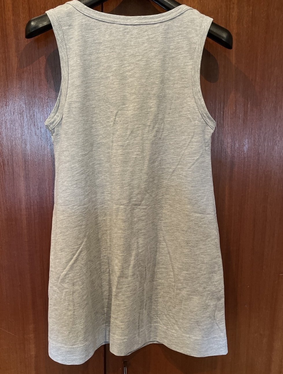 graues Baumwollkleid Sommerkleid