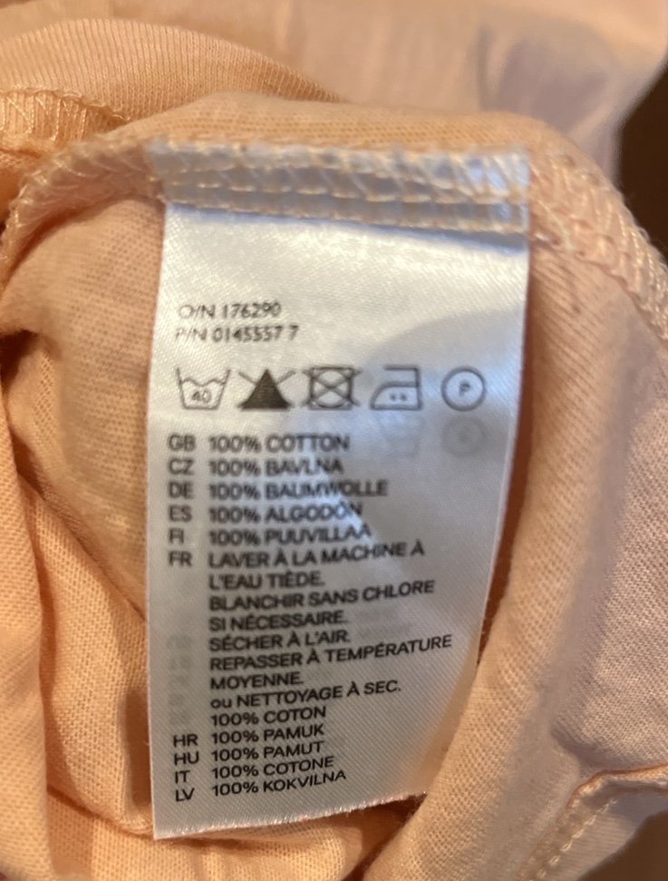schönes T-Shirt Pfirsich Sommershirt von H&M