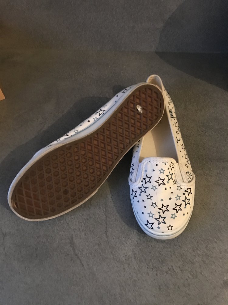 Weiße Ballerinas von Vans, Gr. 37