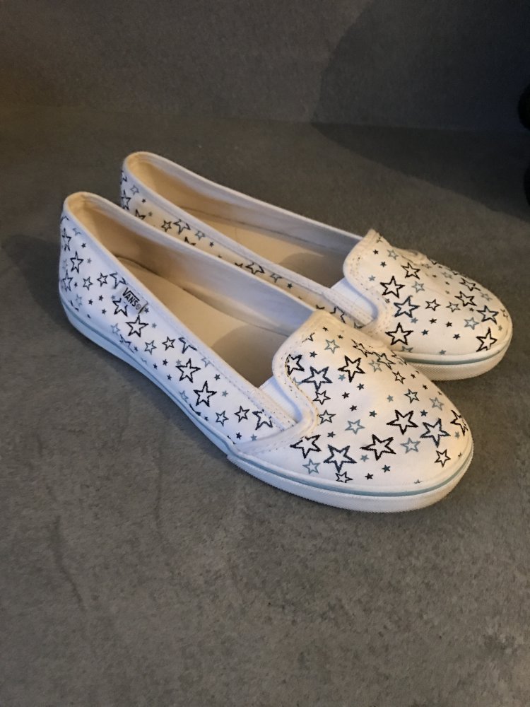 Weiße Ballerinas von Vans, Gr. 37