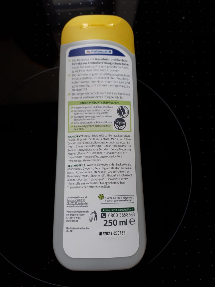 Alverde-Dusche Bio-Bambus/ Bio-Grapefruit,