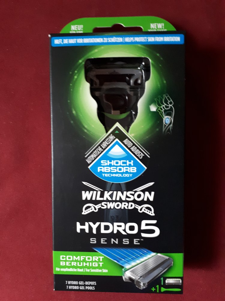 Original verpackter Rasierer Wilkinson Hydro 5 Sence (Handstück und 1 Klinge-Package), siehe Fotos,