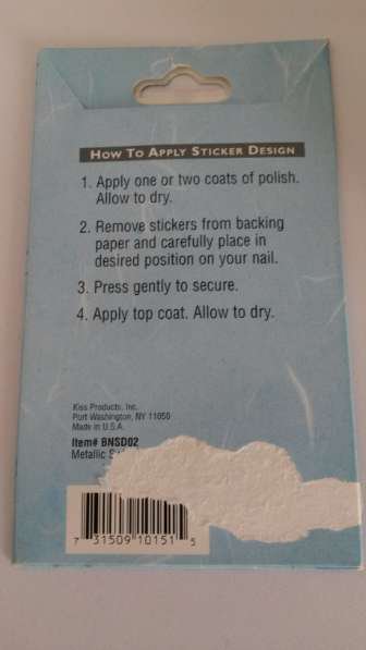 Metallic-Nagelaufkleber aus den USA,