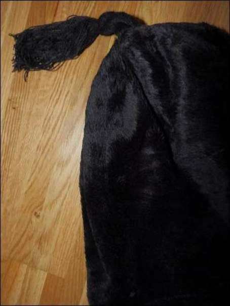 Sehr flauschige Haube,