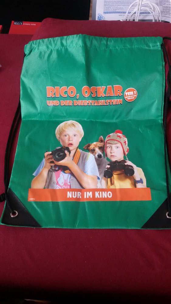 Nylon-Zuzieh-Rucksack von Rico, Oskar und der Diebstahlstein,