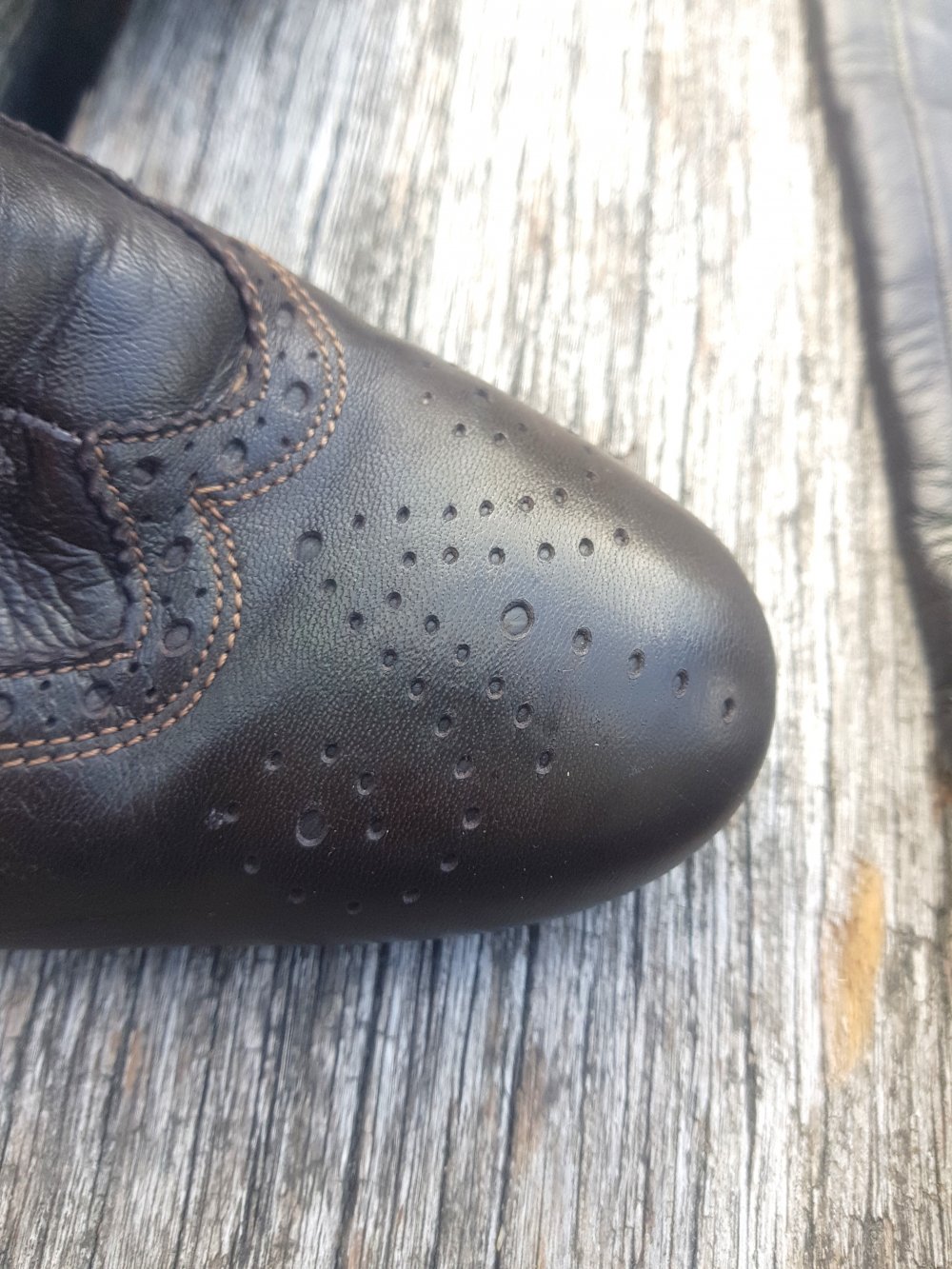 Braune Lederstiefel in Budapester-Stil von Marc O'Polo