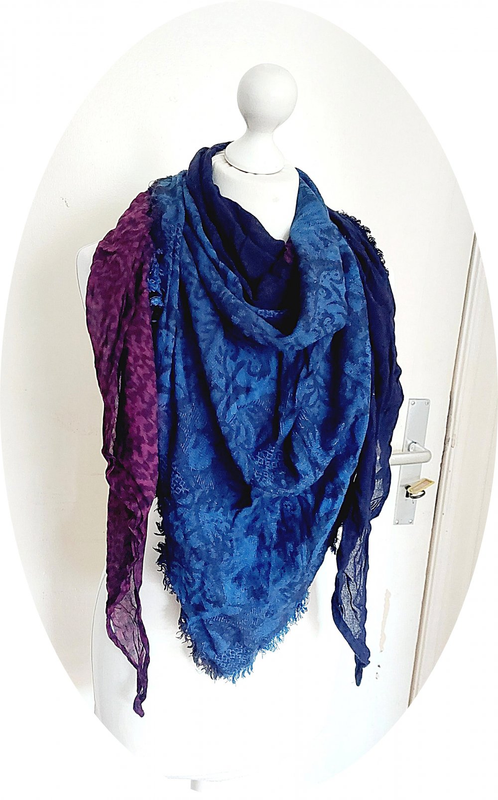 Maxituch in Patchwork-Look aus drei verschiedenen Stoffen