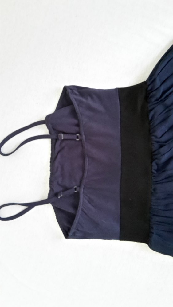 elegantes dunkelblaues Kleid Gr. 34/36