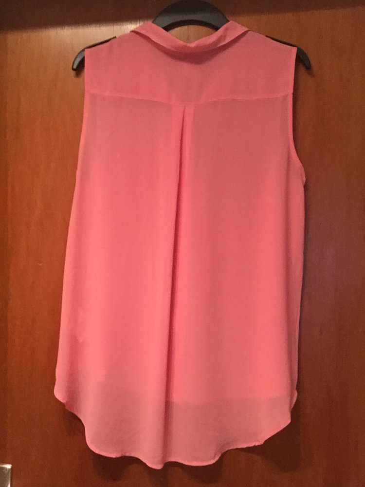 Chiffonpolyester Bluse Rosa NEU