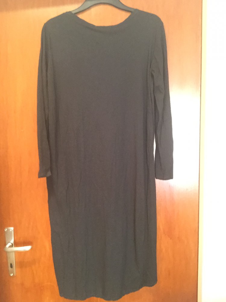 Langes Oberteil mit Schlitz Anthrazit NEU