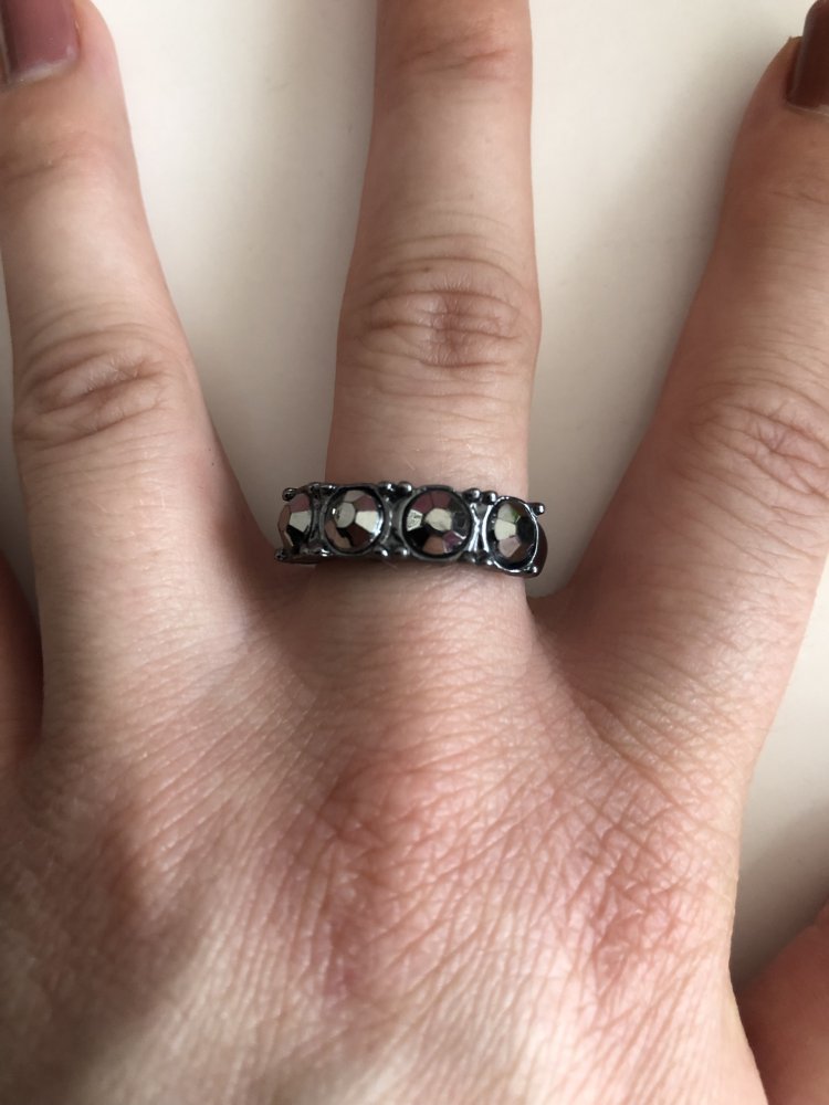 Ring in schwarz/antrazit