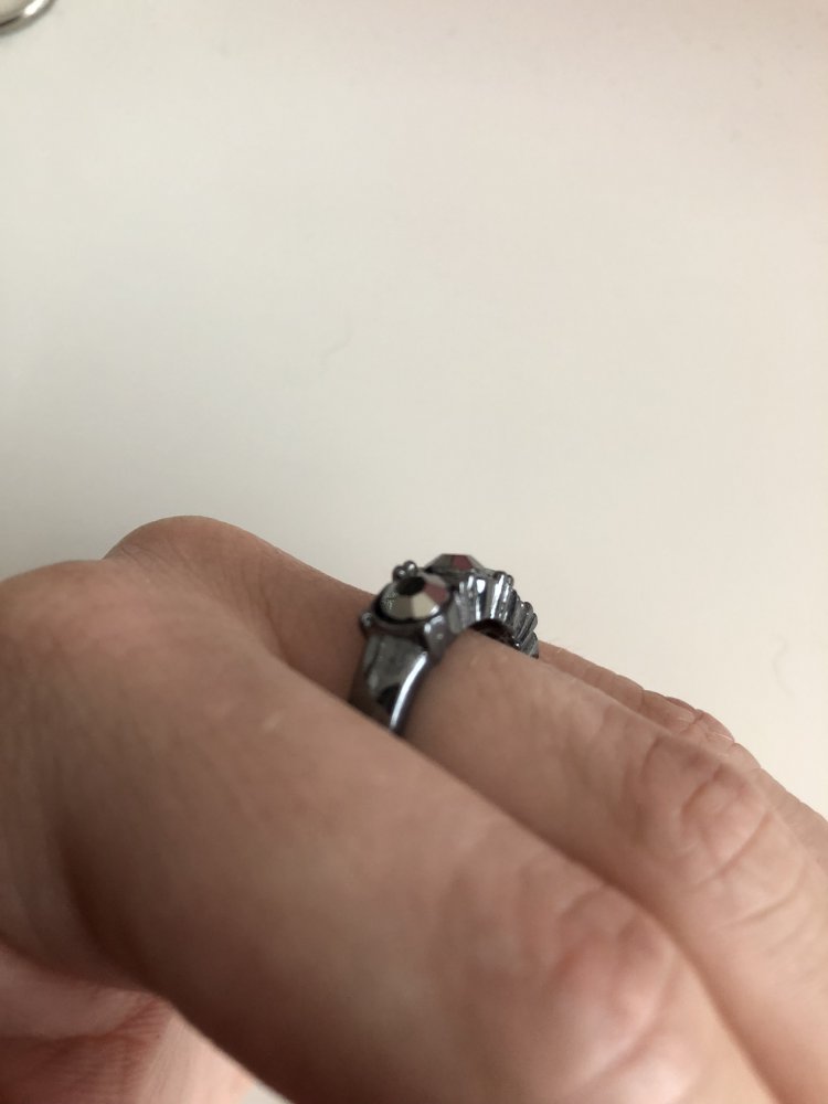 Ring in schwarz/antrazit