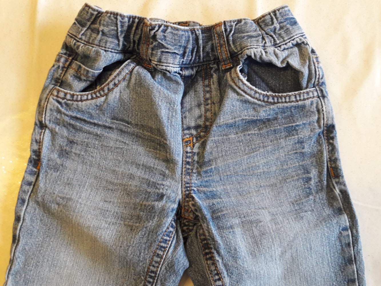 Jeans, mit Gummibündchen