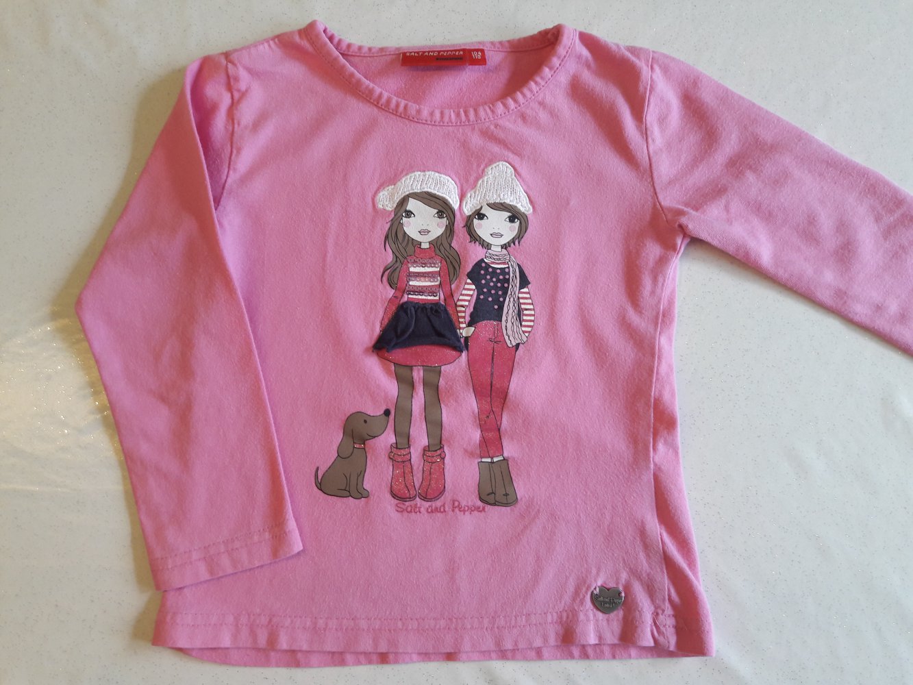 Salt and Pepper Shirt, pink, Gr. 104/110