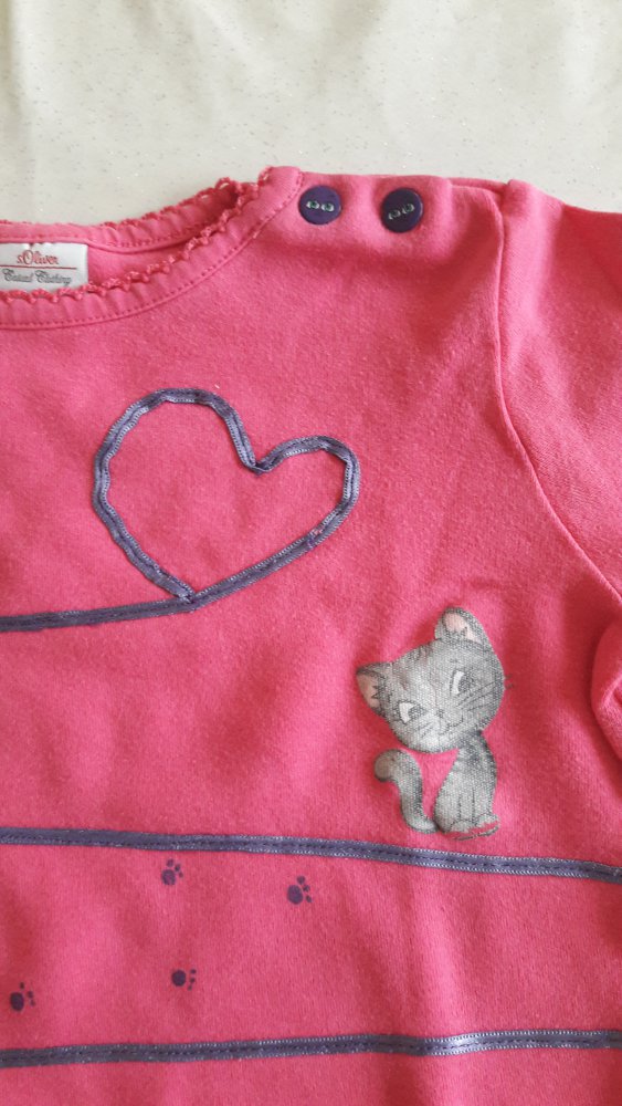 Langarmshirt, pink/lila