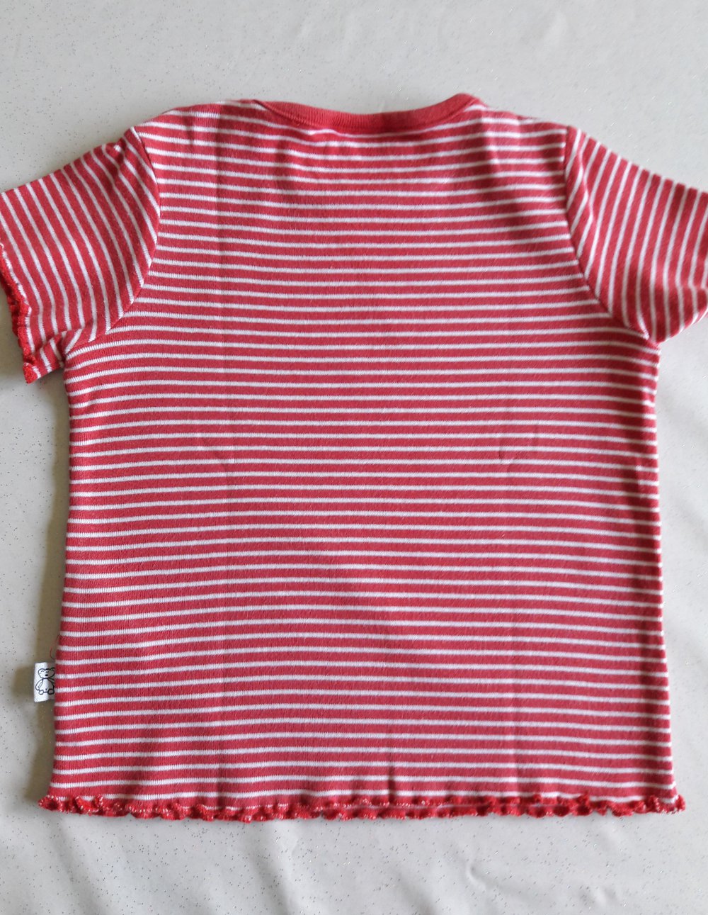 Blue Seven Shirt, rot/weiß gestreift, Gr. 86