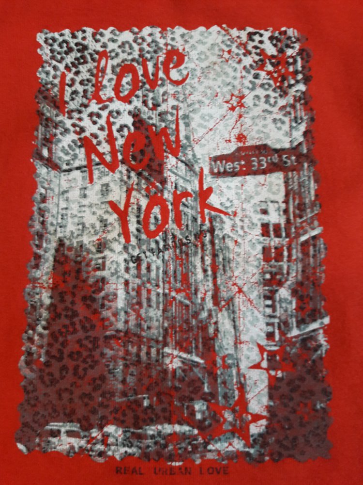 Blue Seven Sweatshirt, rot mit Druck, Gr. 116