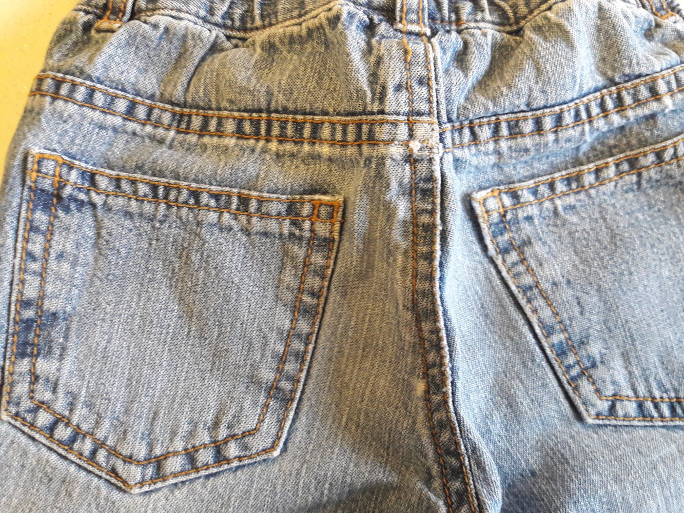 Jeans, mit Gummibündchen