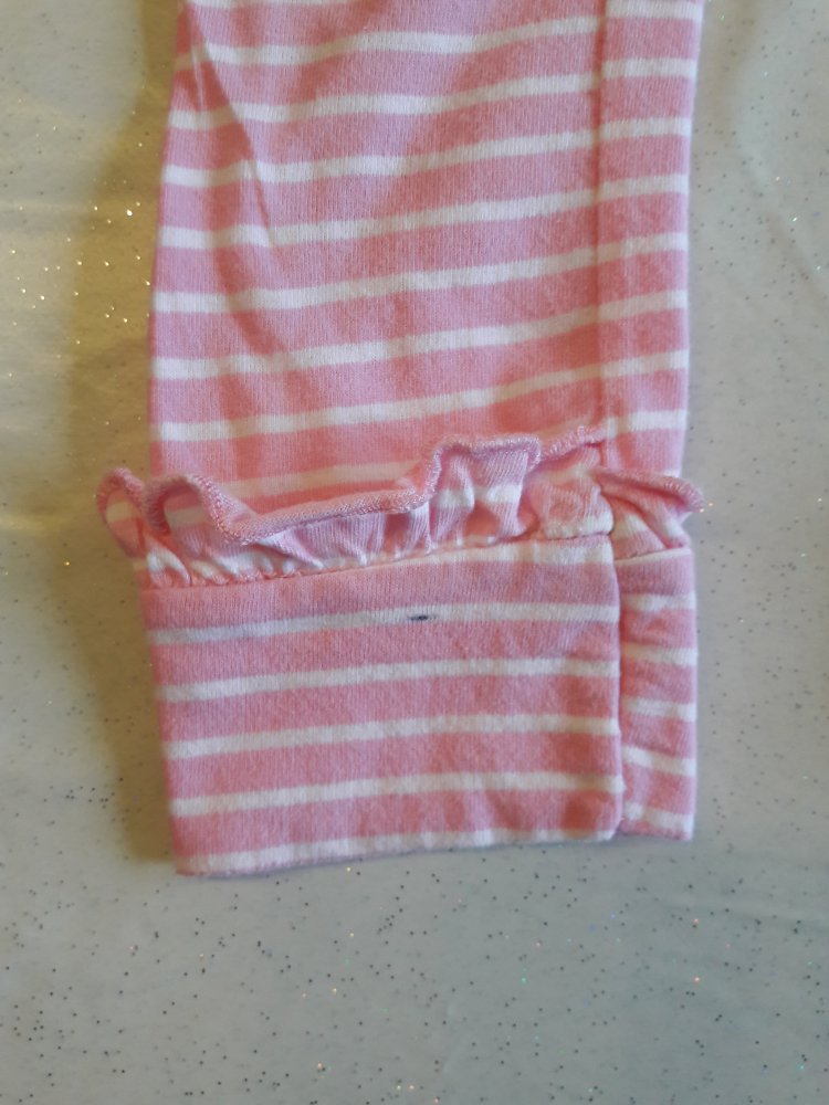 Leggings, hellrosa/weiß gestreift, Gr. 86