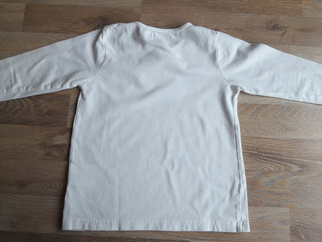 Blue Seven Langarmshirt, weiß mit Pferdemotiv, Gr. 110