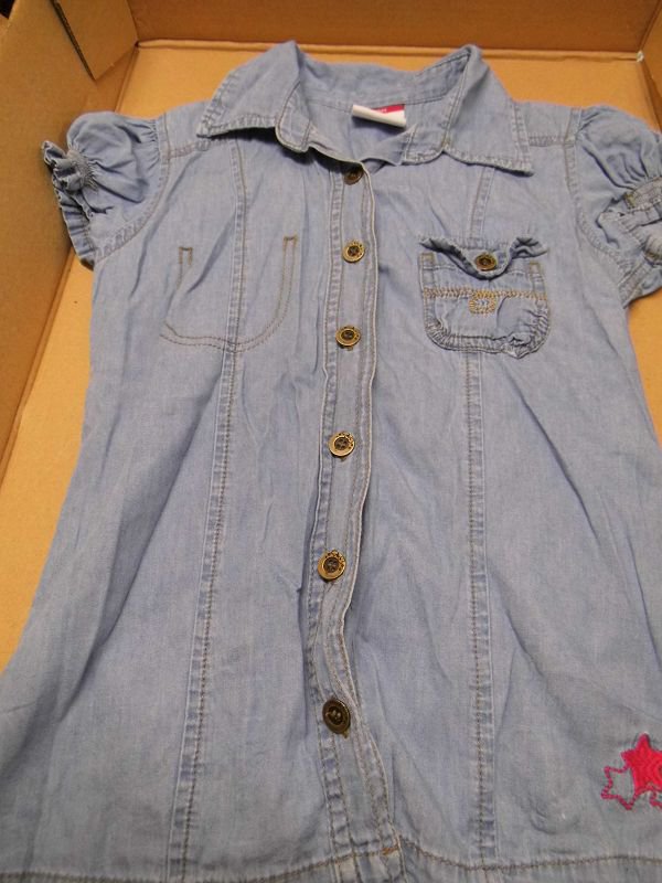 Mädchen-Jeansbluse (einmal getragen) Größe 134/140