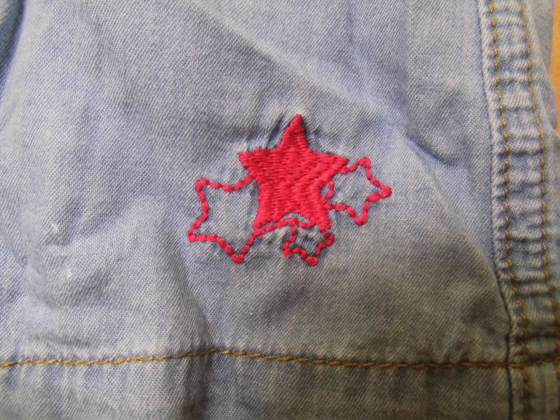 Mädchen-Jeansbluse (einmal getragen) Größe 134/140