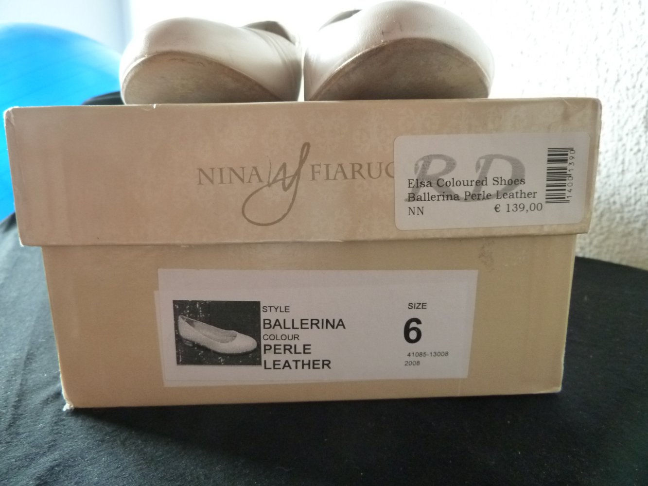 Ballerina perlweiß Nina Fiarucci