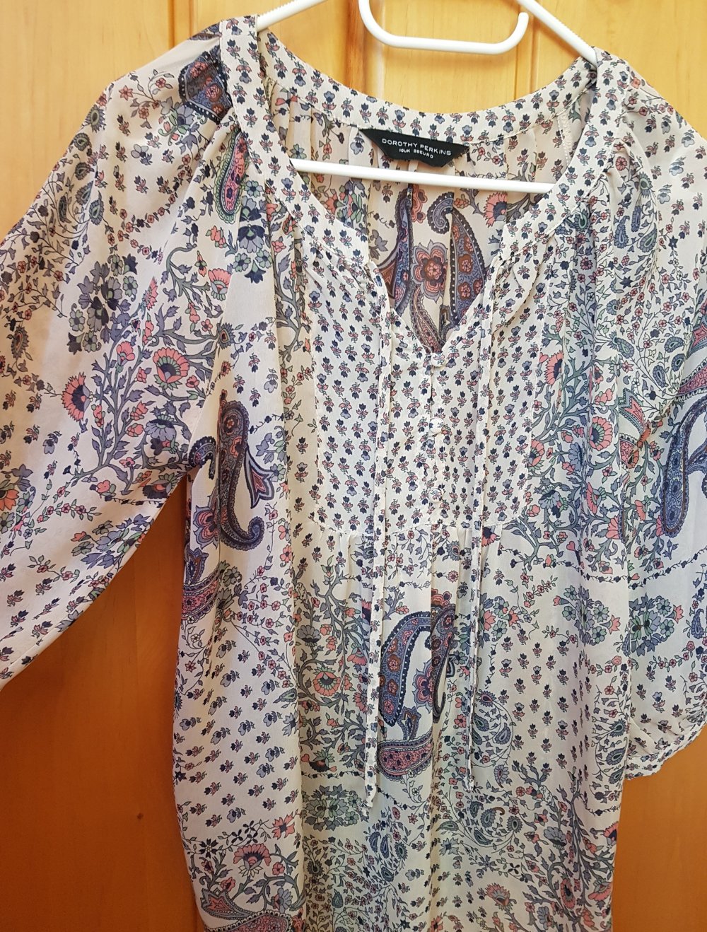 Boho Bluse Tunika mit Paisley Muster Gr.38
