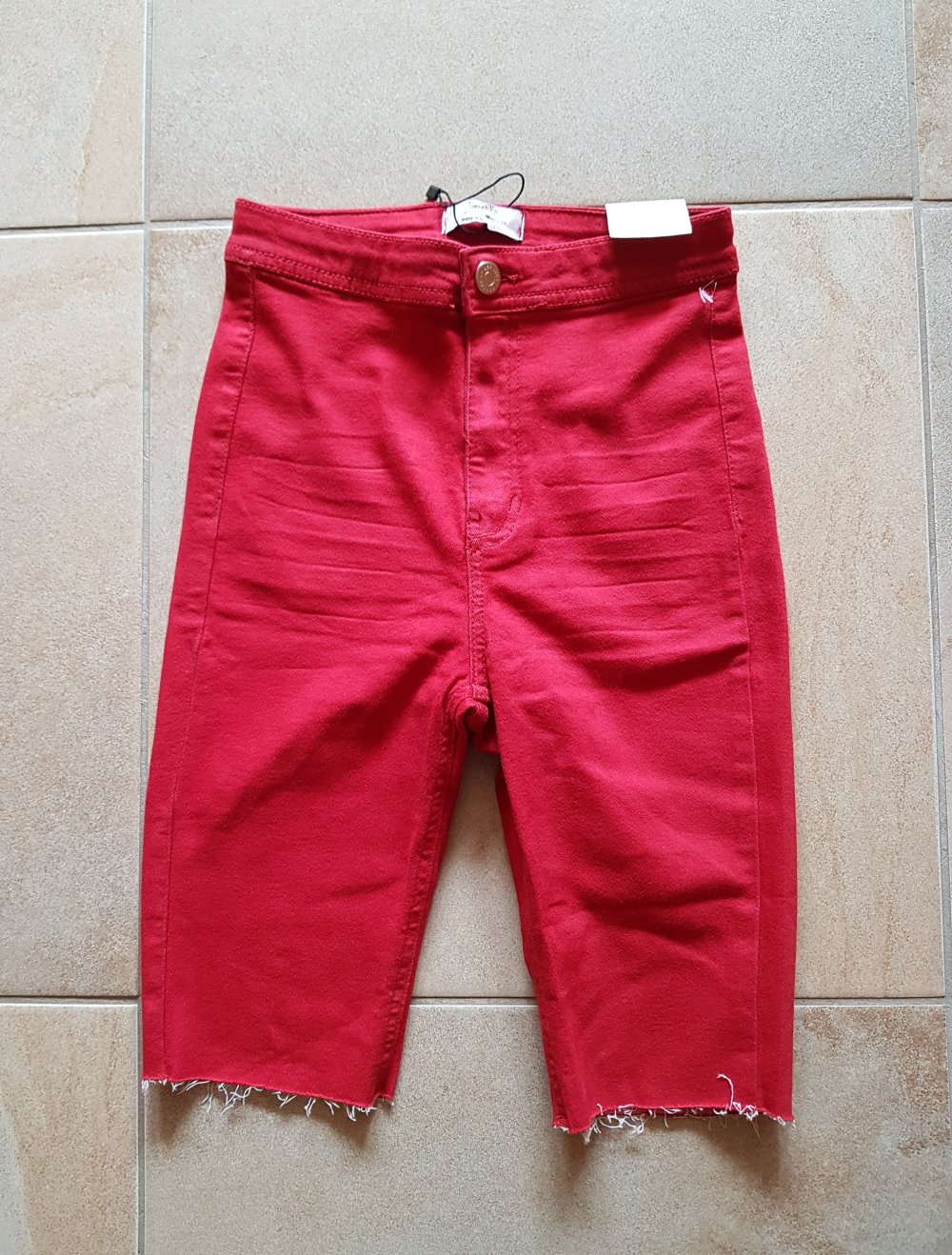 Rote Shorts Radlerhose Highwaist Gr.34 neu