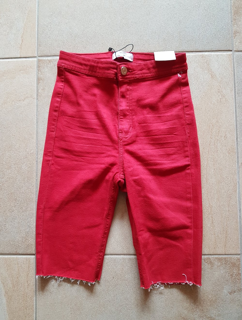 Neu! Rote Shorts Radlerhose Highwaist Gr.34
