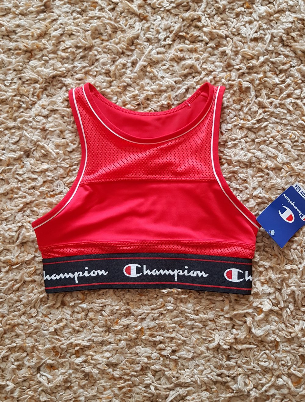 Neu! Champion Sport Top Fitnesstop Sport BH Bustier Bralette rot Gr.XS
