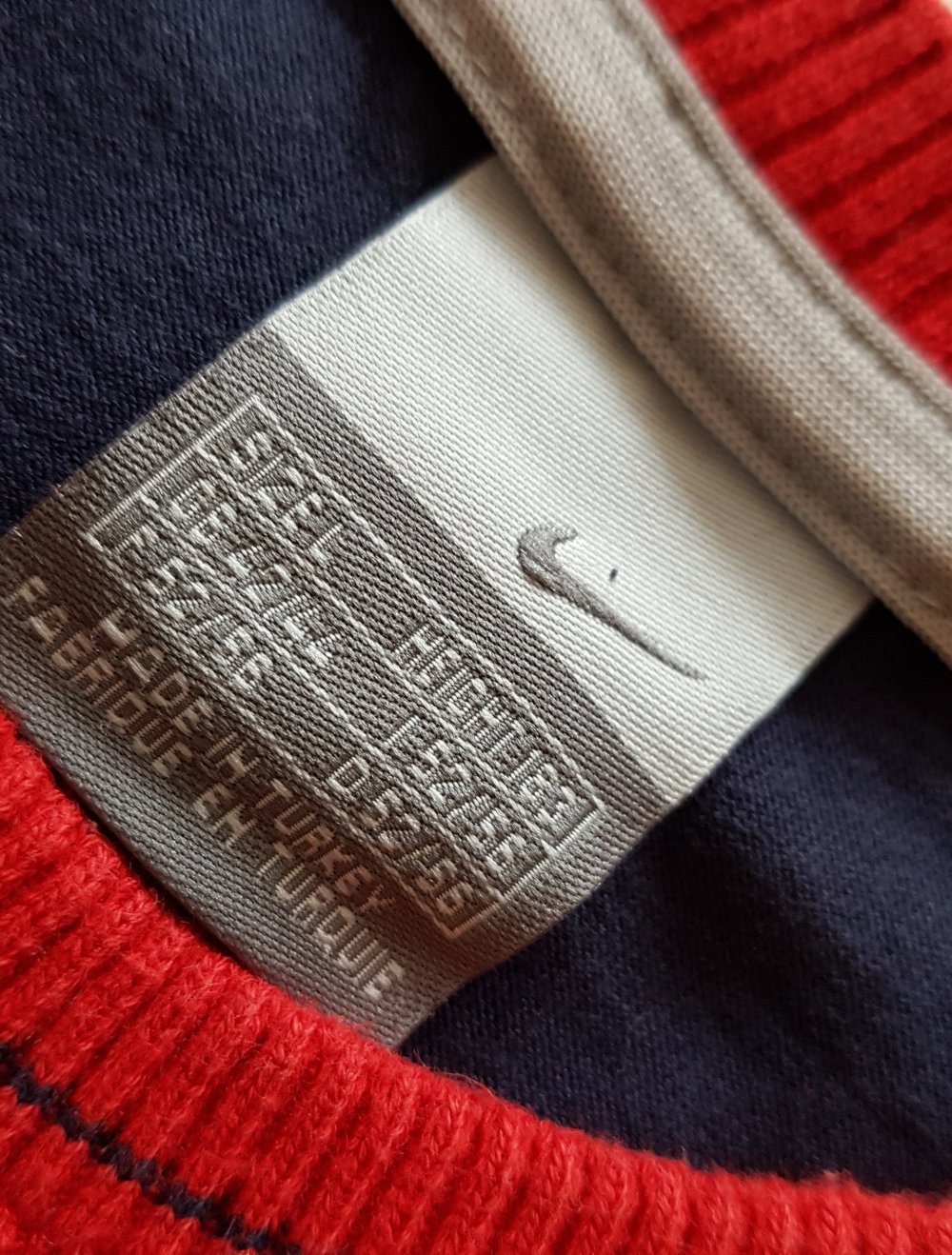 Nike Vintage Shirt Unisex Gr. L dunkelblau / rot