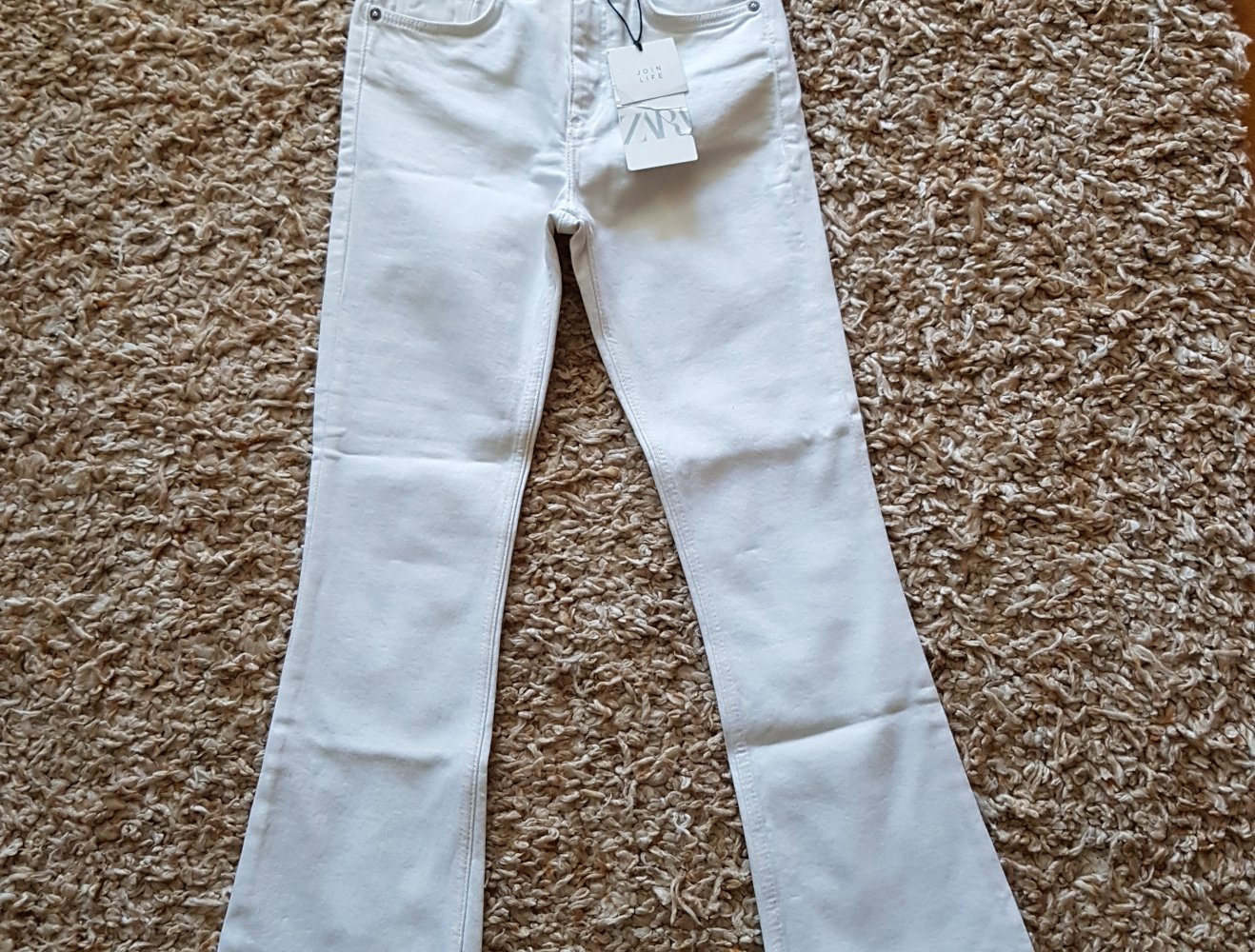 Zara weiße Jeans Highwaist  Gr.34 neu