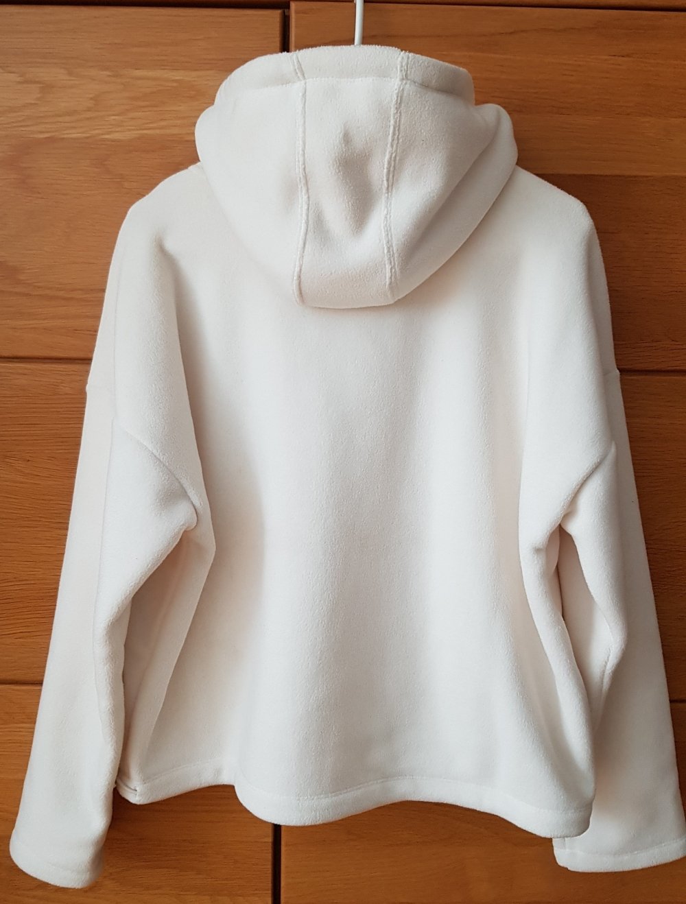 Champion  Fleece Jacke Hoodie Kapuzenhoodie Zipper oversized cremeweiß  weiß Gr.XS neu