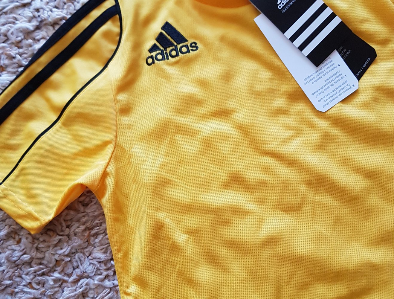 Neu! Adidas Sport Top Fitnesstop gelb schwarz cropped Gr.3XS