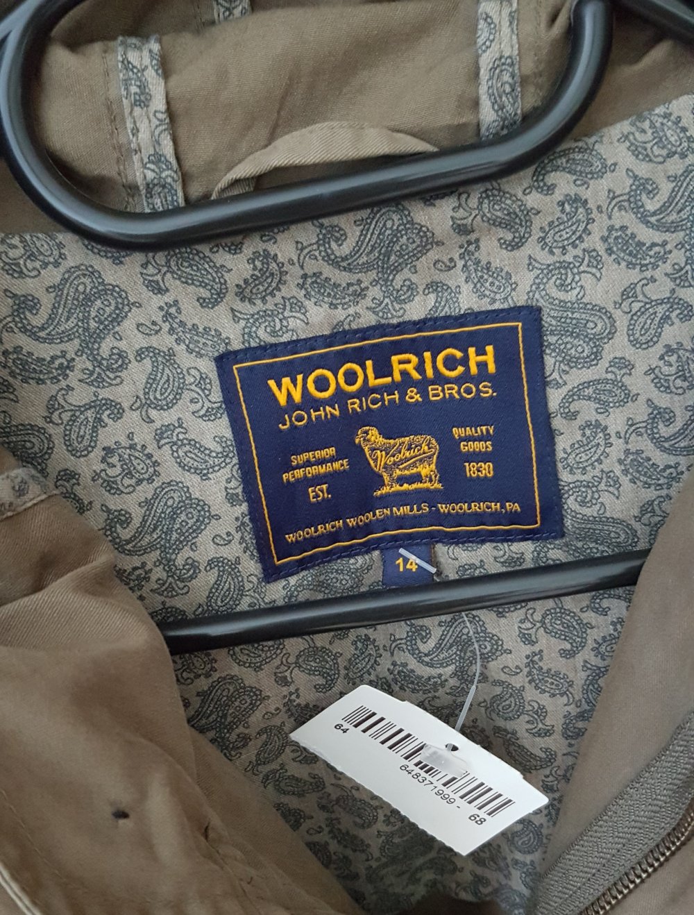 Neue Übergangsjacke Parka khaki olivgrün Gr.S