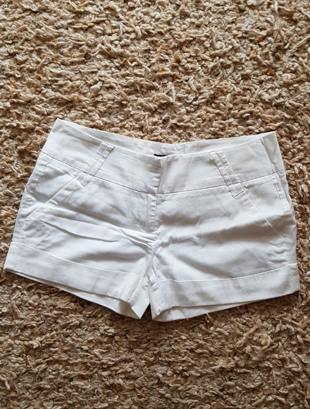 Weiße Shorts Baumwolle Gr.M