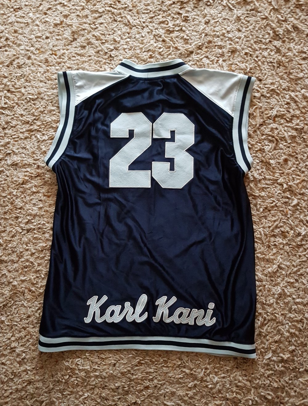 Karl Kani Vintage oversized Shirt Pulunder Weste Unisex dunkelblau Gr.XL