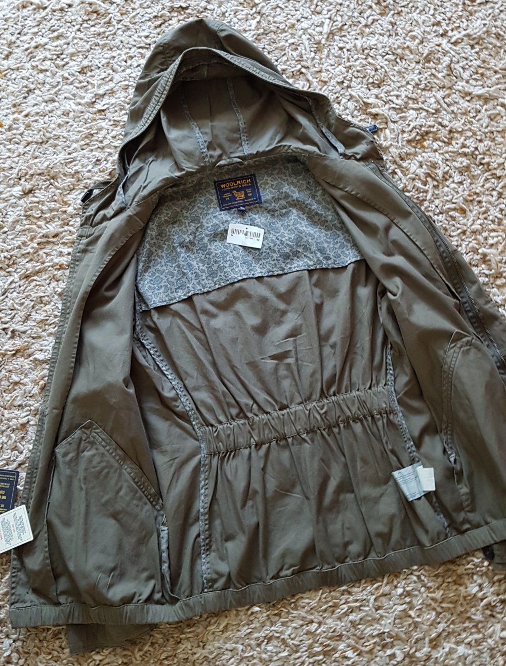 Neue Übergangsjacke Parka khaki olivgrün Gr.S